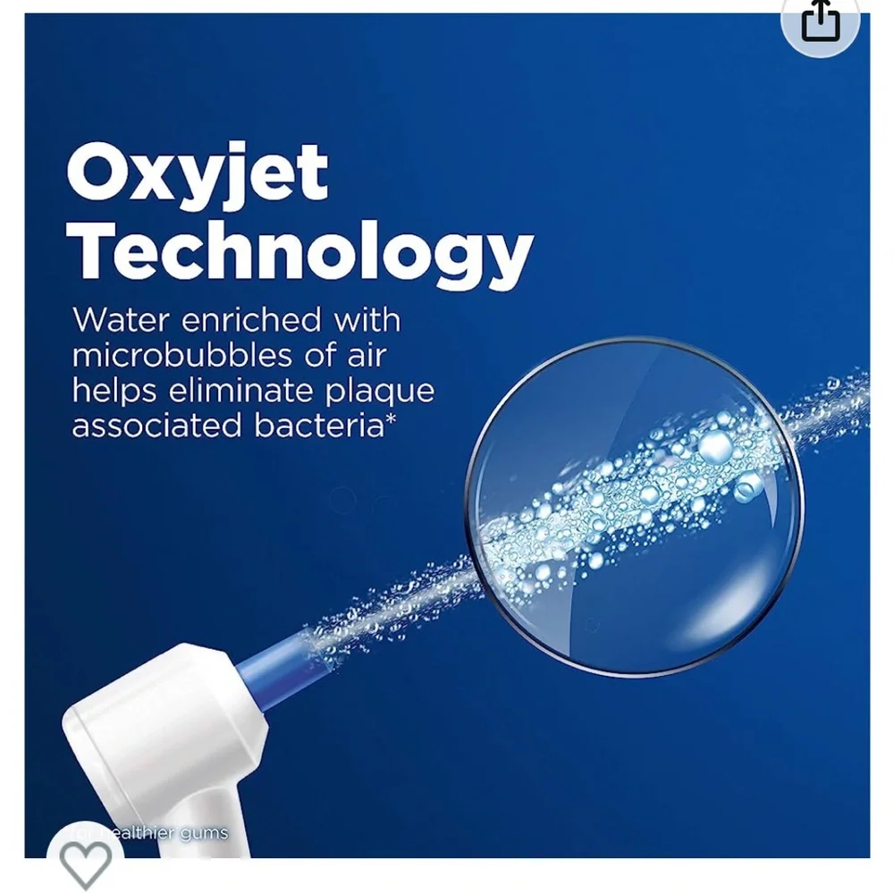 Brand new Oral-B precision jet replacement nozzles, 4 counts x 1 pack.